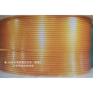 氟-46亞胺薄膜燒結(jié)亞胺（聚酯）云母帶繞包扁銅線